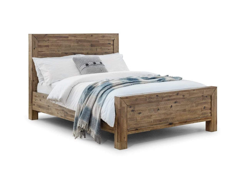 Hoxton Wooden Bed - Rustic Oak