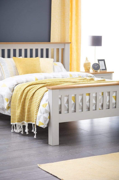 Richmond Wooden Bed HFE - Elephant Grey