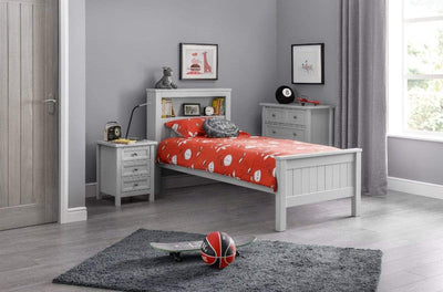 Maine Bookcase Bed Dove Grey