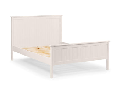 Maine Wooden Bed - Surf White