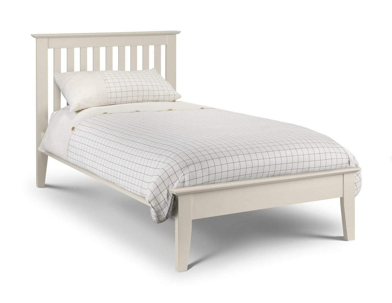 Salerno Shaker Bed Ivory - Wood - Ivory