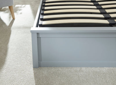 Como Wooden Ottoman Bed Grey