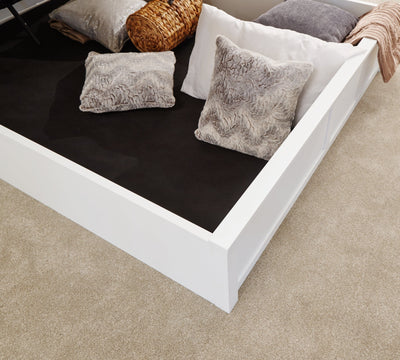 Como Wooden Ottoman Bed White