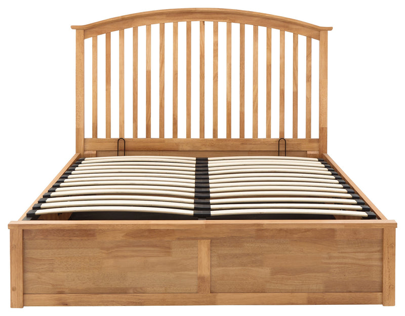 Madrid Wooden Ottoman Bed Oak