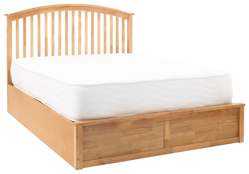 Madrid Wooden Ottoman Bed Oak