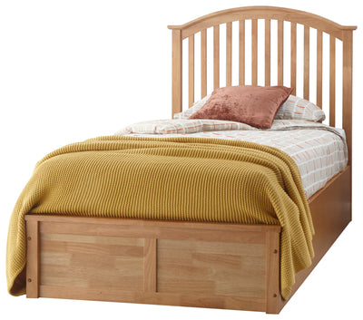 Madrid Wooden Ottoman Bed Oak