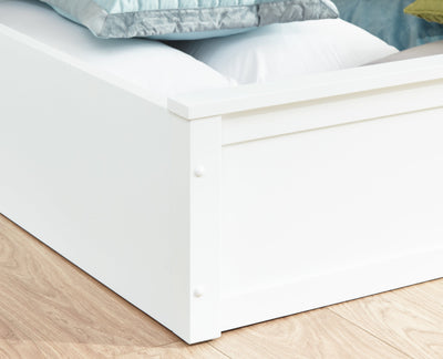 Madrid Wooden Ottoman Bed White