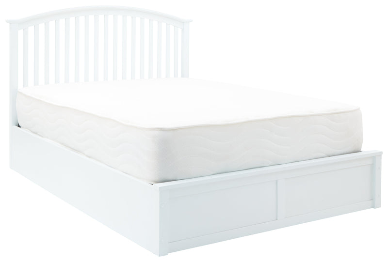 Madrid Wooden Ottoman Bed White