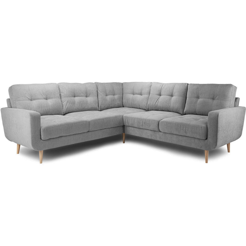 Aurora Soft Linen Grey Corner Sofa