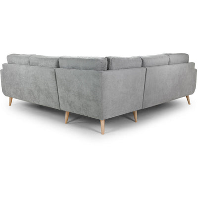 Aurora Soft Linen Grey Corner Sofa