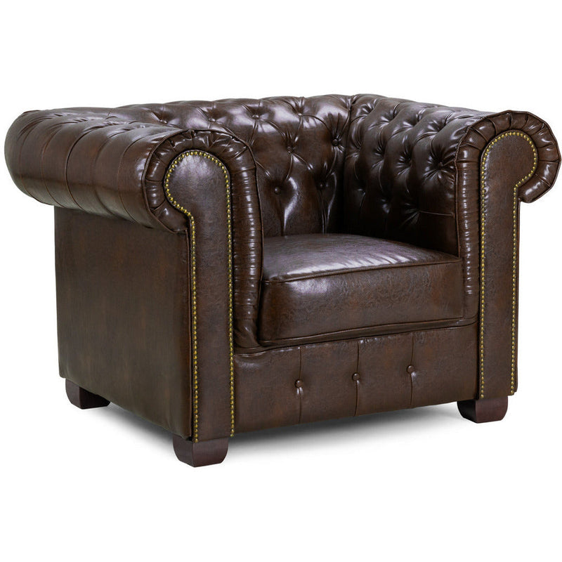 Chesterfield Leather Armchair