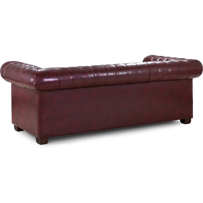 Chesterfield 3 Seater Leather Sofa