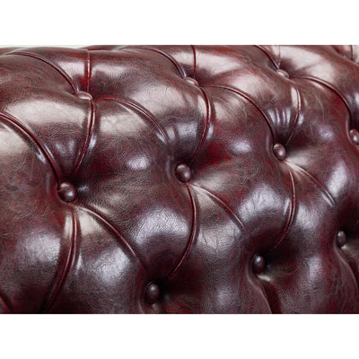 Chesterfield 3 Seater Leather Sofa