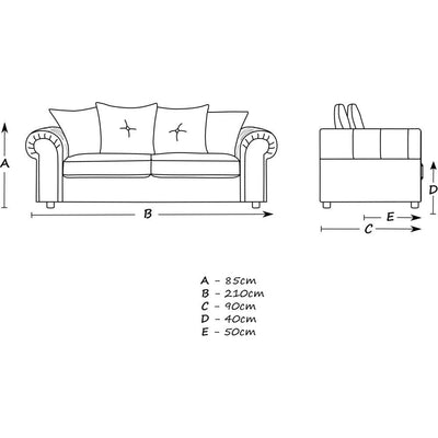 Derby Velvet Chesterfield 2 & 3 Seater Sofa