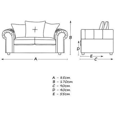 Derby Velvet Chesterfield 2 Seater Sofa