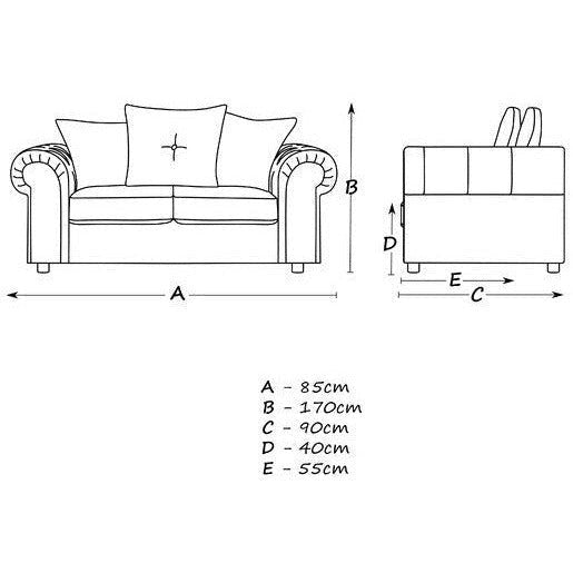 Derby Velvet Chesterfield 2 & 3 Seater Sofa