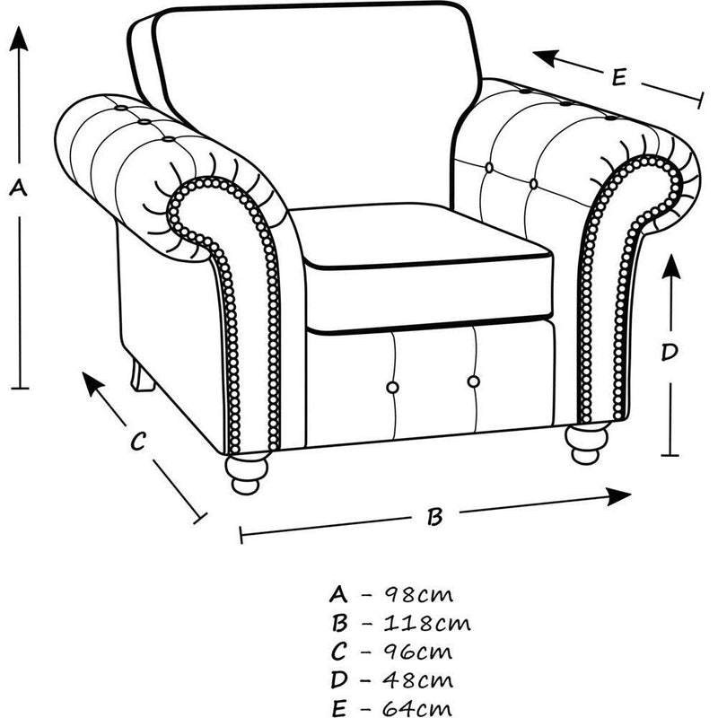 Oakland Faux Leather Sofa Chair