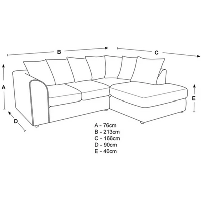 Rockford Deluxe Velvet Corner Sofa