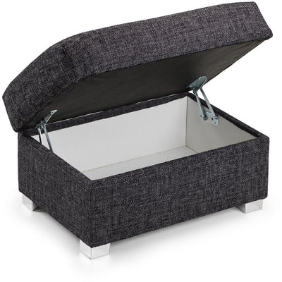 Wilcot Grey Soft Textured Footstool