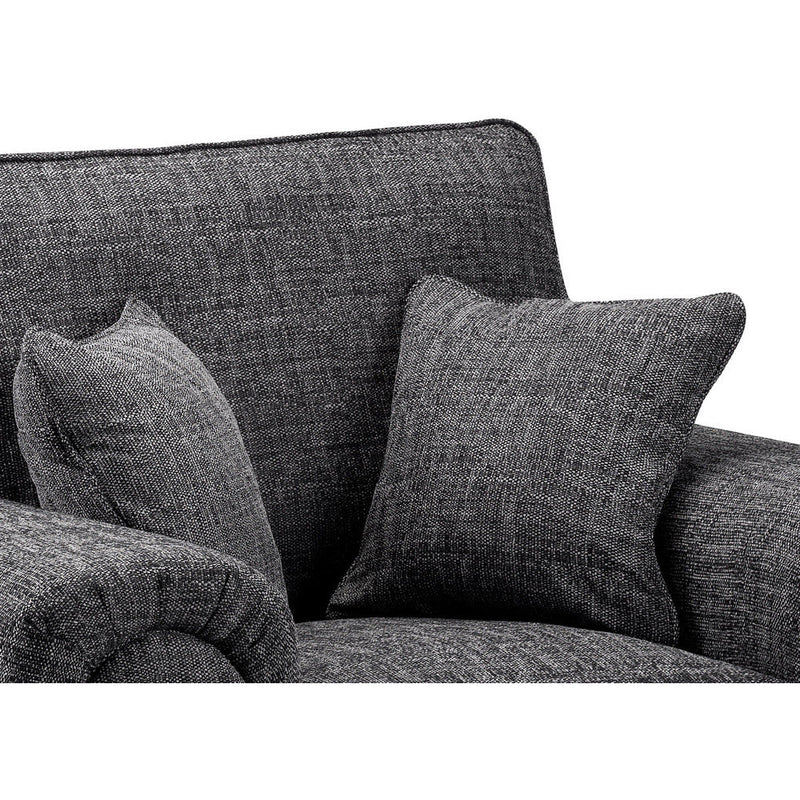 Wilcot Grey Soft Textured 3 Seater Sofa