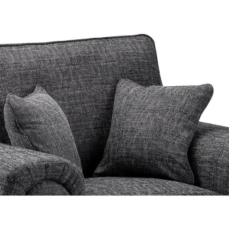 Wilcot Grey Soft Textured 2 & 3 Seater Sofa Set