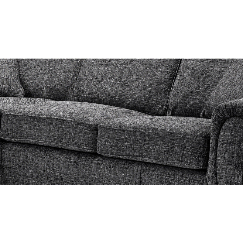 Wilcot Grey Soft Textured Large Corner Sofa