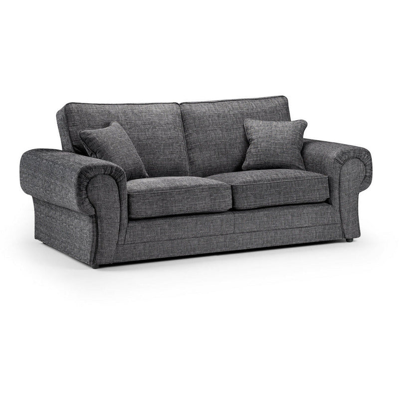 Wilcot Grey Soft Textured 2 & 3 Seater Sofa Set