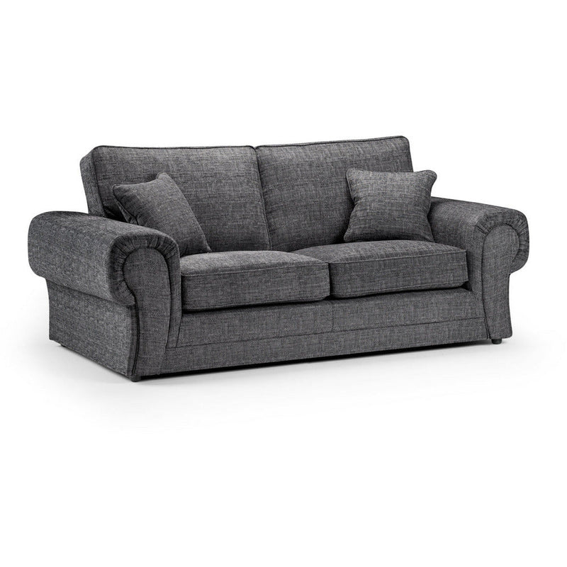 Wilcot Grey Soft Textured 3 Seater Sofa