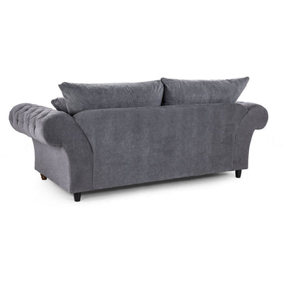 Windsor Soft Textured Grey 2 & 3 Seater Sofa Set