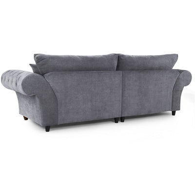 Windsor Soft Textured Grey 4 Seater Sofa