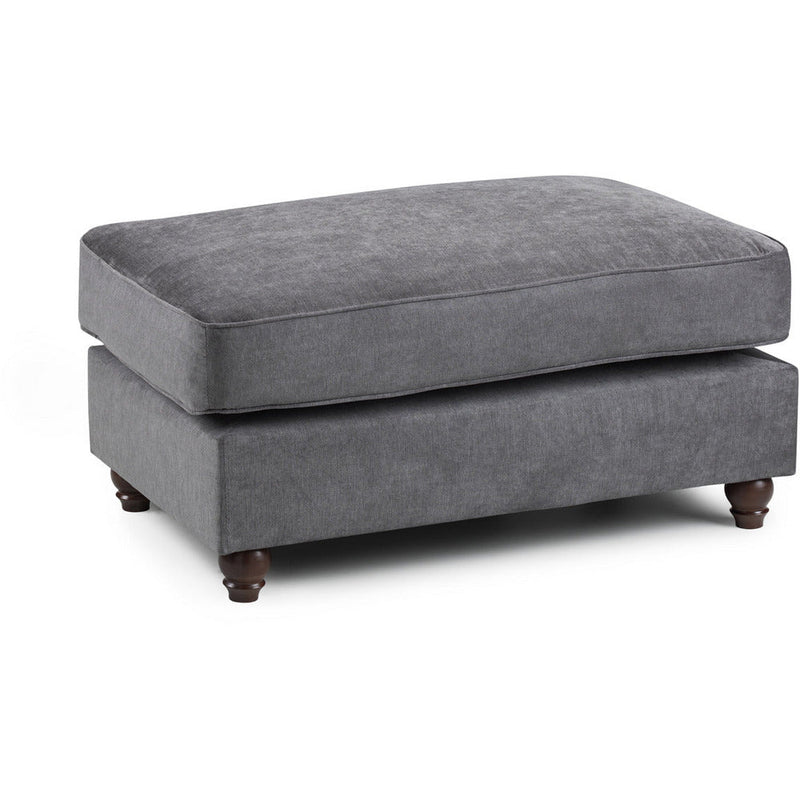 Windsor Soft Textured Grey Footstool