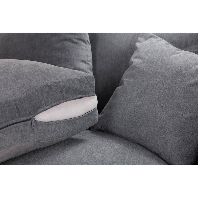 Windsor Soft Textured Grey Large Corner Sofa