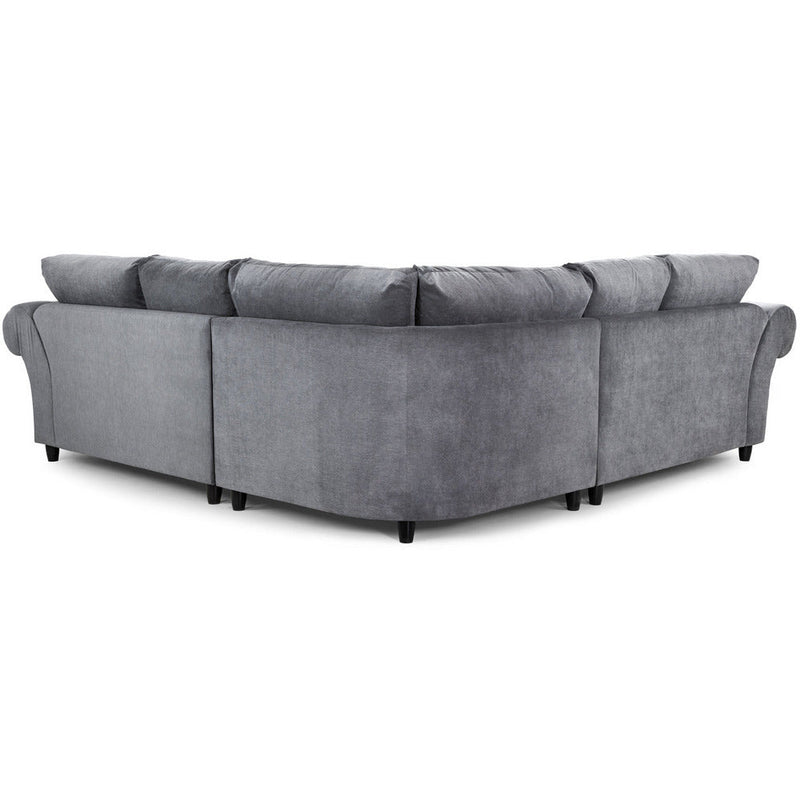 Windsor Soft Textured Grey Large Corner Sofa