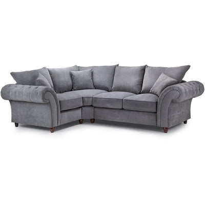 Windsor Soft Textured Grey Corner Sofa