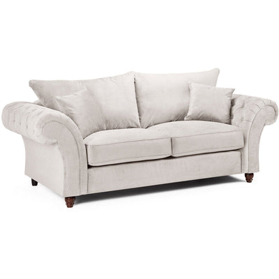 Windsor Soft Textured Beige 2 & 3 Seater Sofa Set