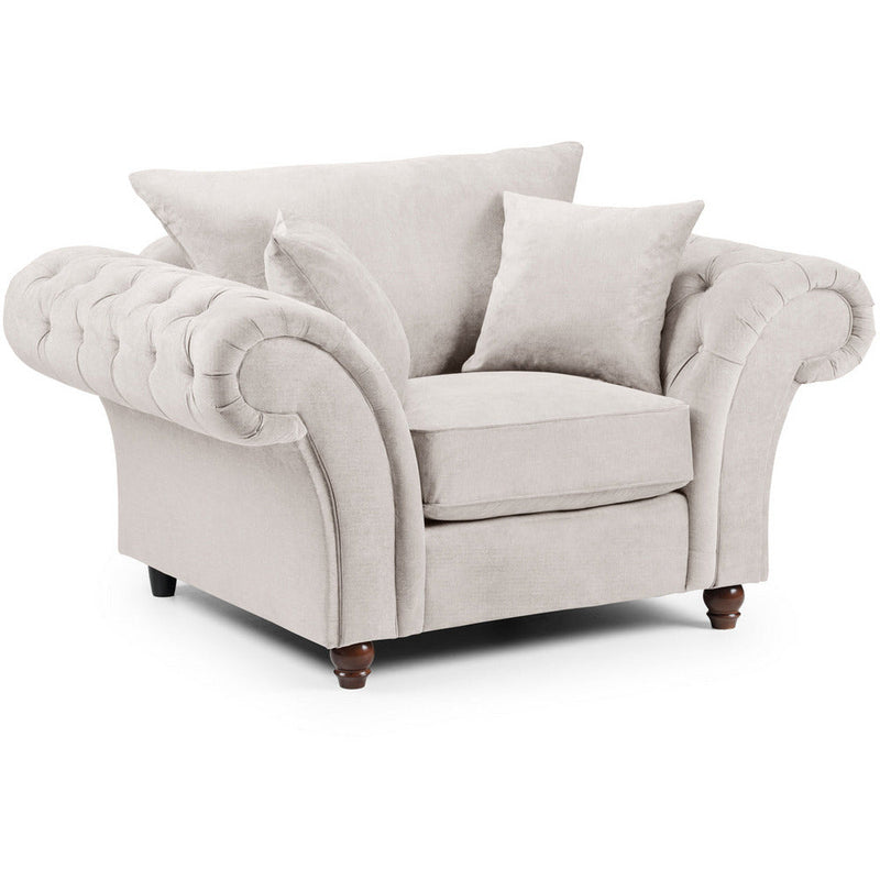 Windsor Soft Textured Beige Armchair