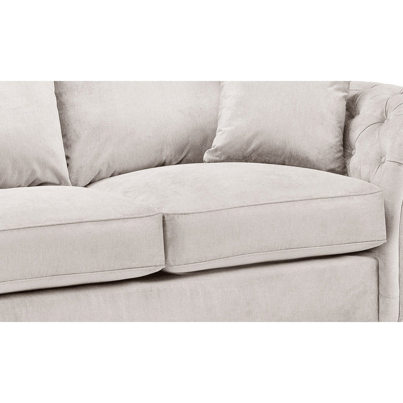 Windsor Soft Textured Beige 4 Seater Sofa