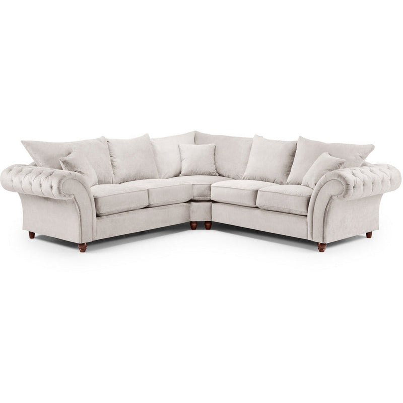 Windsor Soft Textured Beige Large Corner Sofa