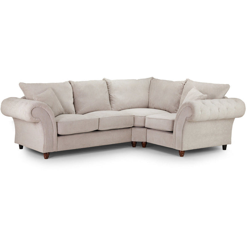 Windsor Soft Textured Beige Corner Sofa