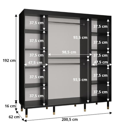 Avesta Sliding Door Wardrobe 200cm