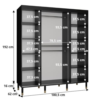 Avesta I Sliding Door Wardrobe 180cm