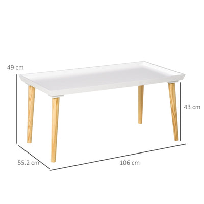 Tray Top Coffee Table , White