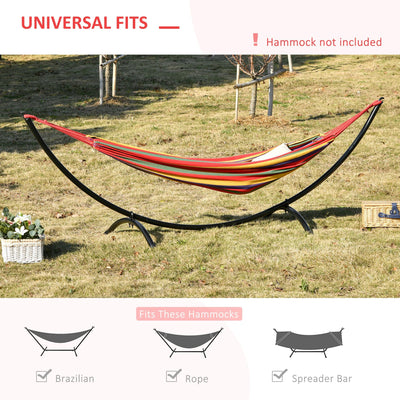 Outsunny 3(m) Universal Hammock Stand Metal Frame Garden Camping Picnic Outdoor Patio Replacement – Stand Only