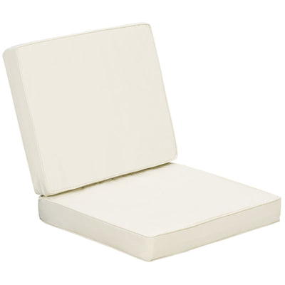 Replacement Seat And Back Cushion Set - Cream White