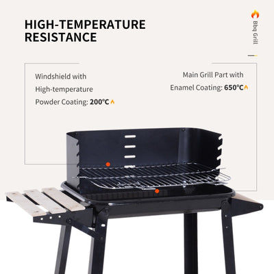 Trolley Charcoal BBQ Barbecue Grill