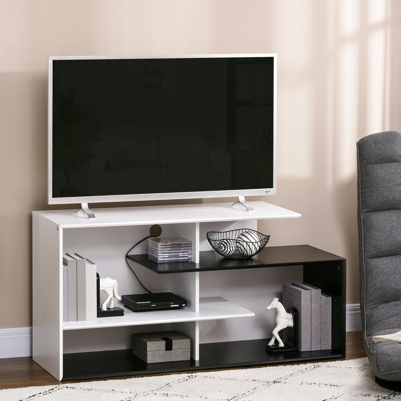 120CM TV Stand Cabinet For TVs Up To 55, Black White