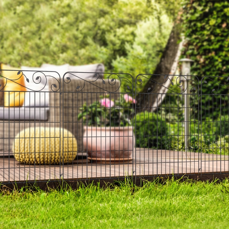 Decorative Garden Fencing, Black