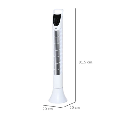 36'' Freestanding Tower Fan, White