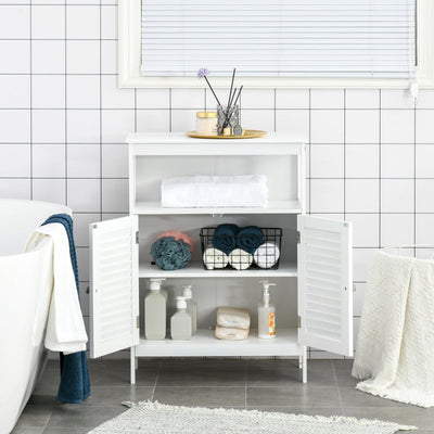 Bathroom Storage Unit Cabinet , White