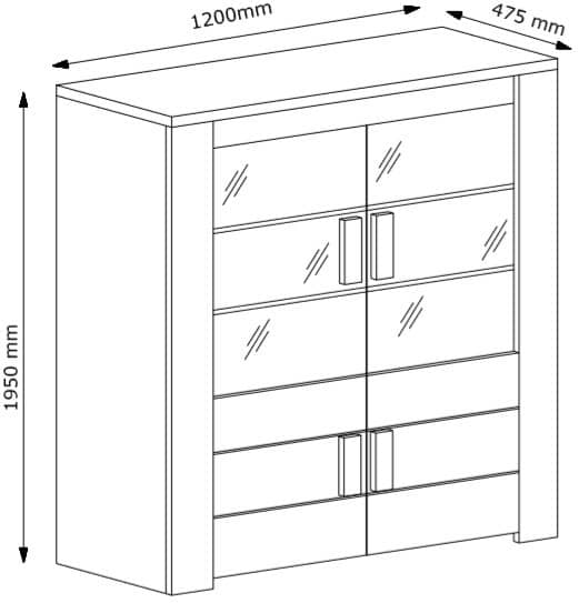 Ferrara 01 Display Cabinet